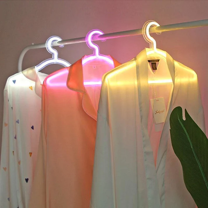 Glowing Hanger-- It is easier for me to find clothes!