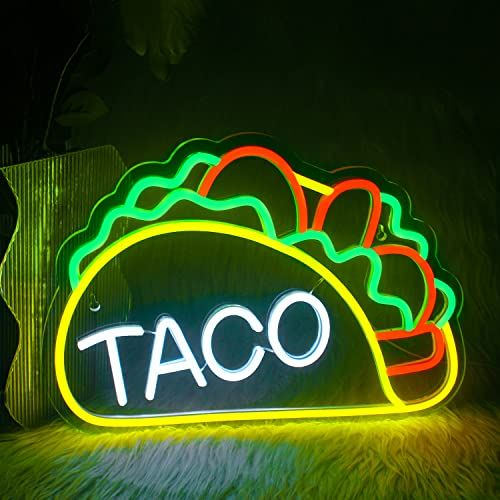 Tacos Neon Light Restaurant Decoration