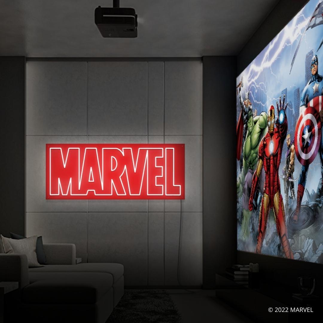Marvel Logo Neon Wall Art-1