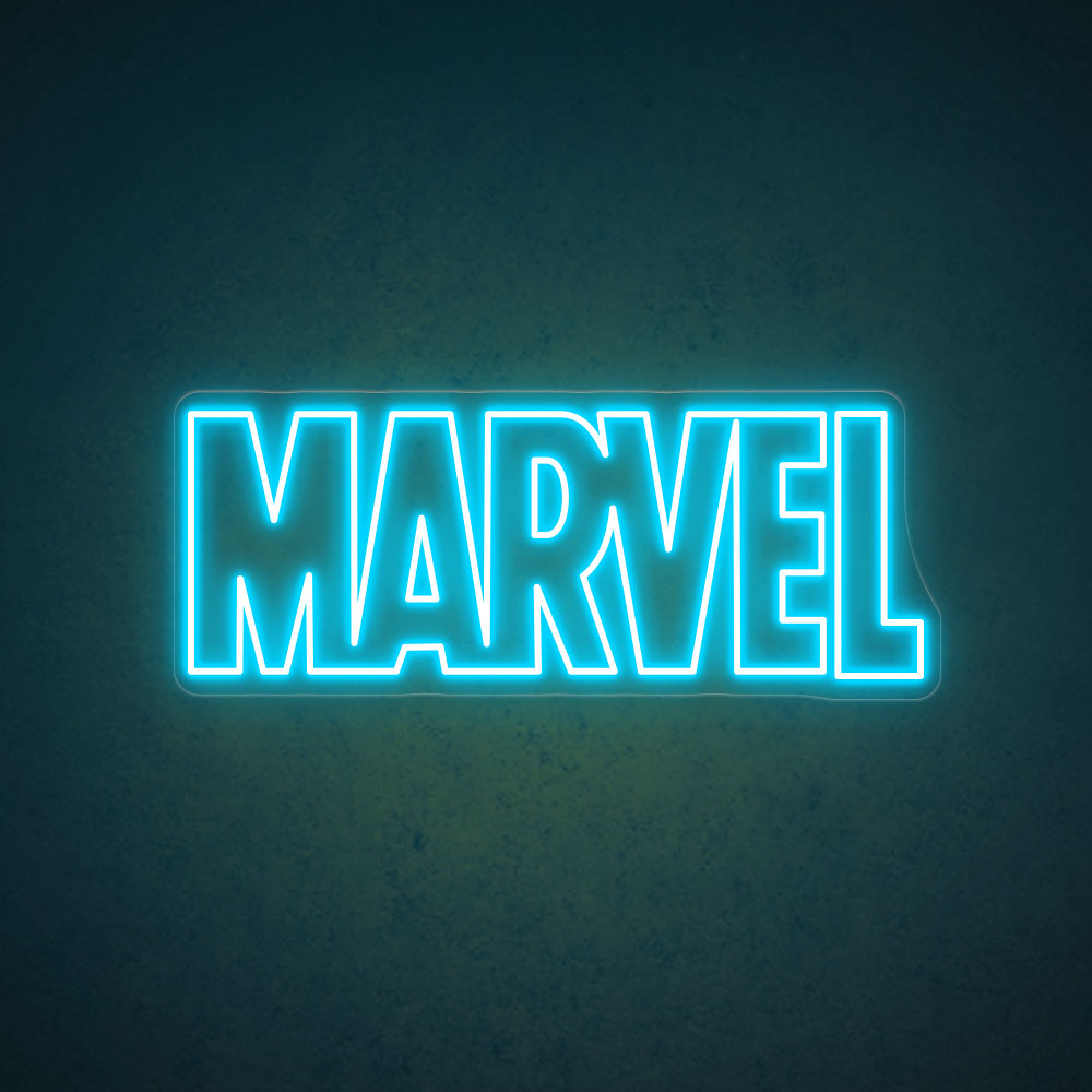 Marvel Logo Neon Wall Art-5