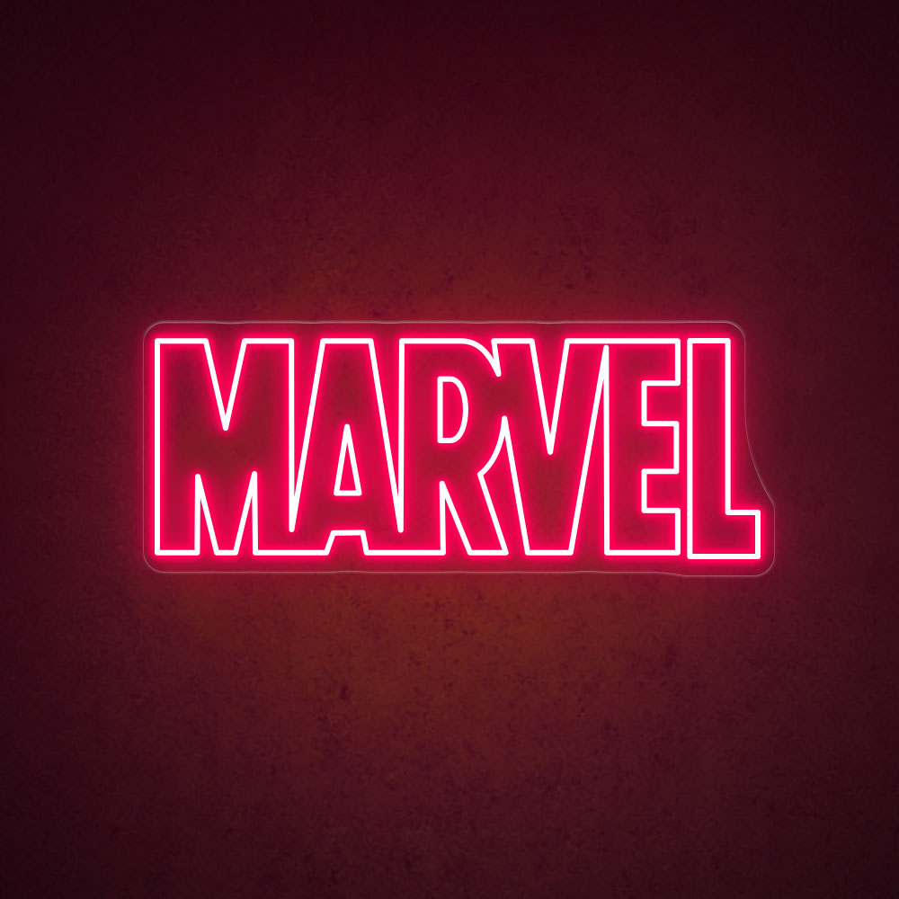 Marvel Logo Neon Wall Art-8