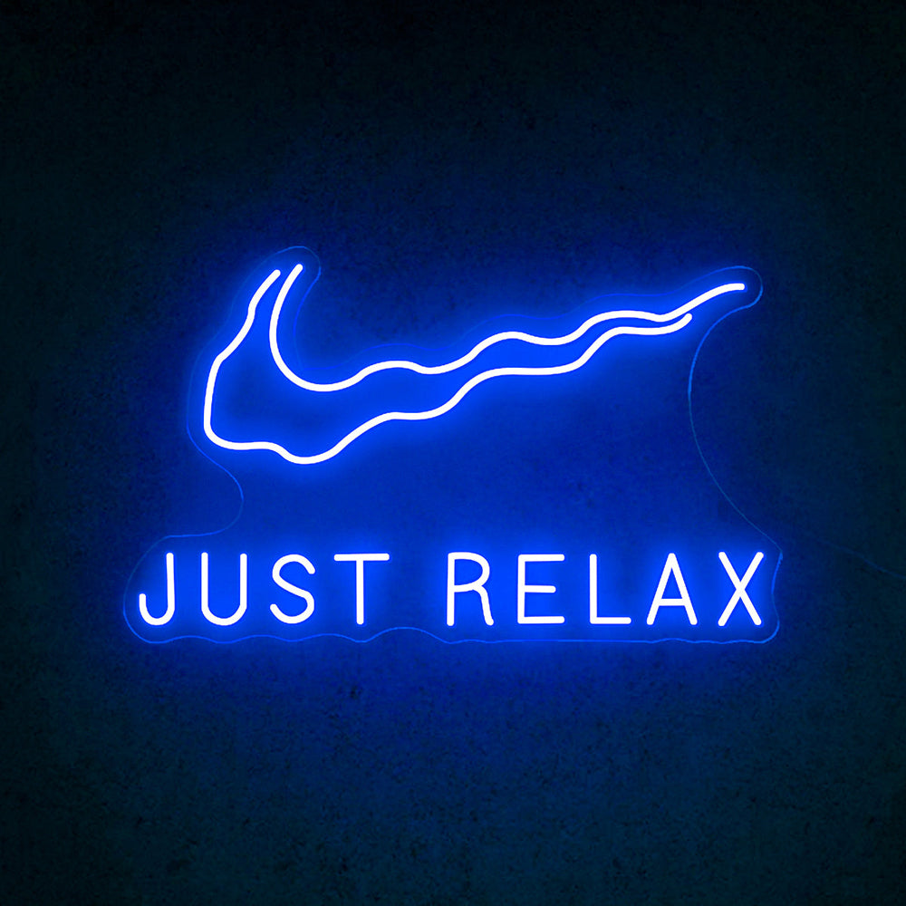 Nike Just Relax Neon Sign