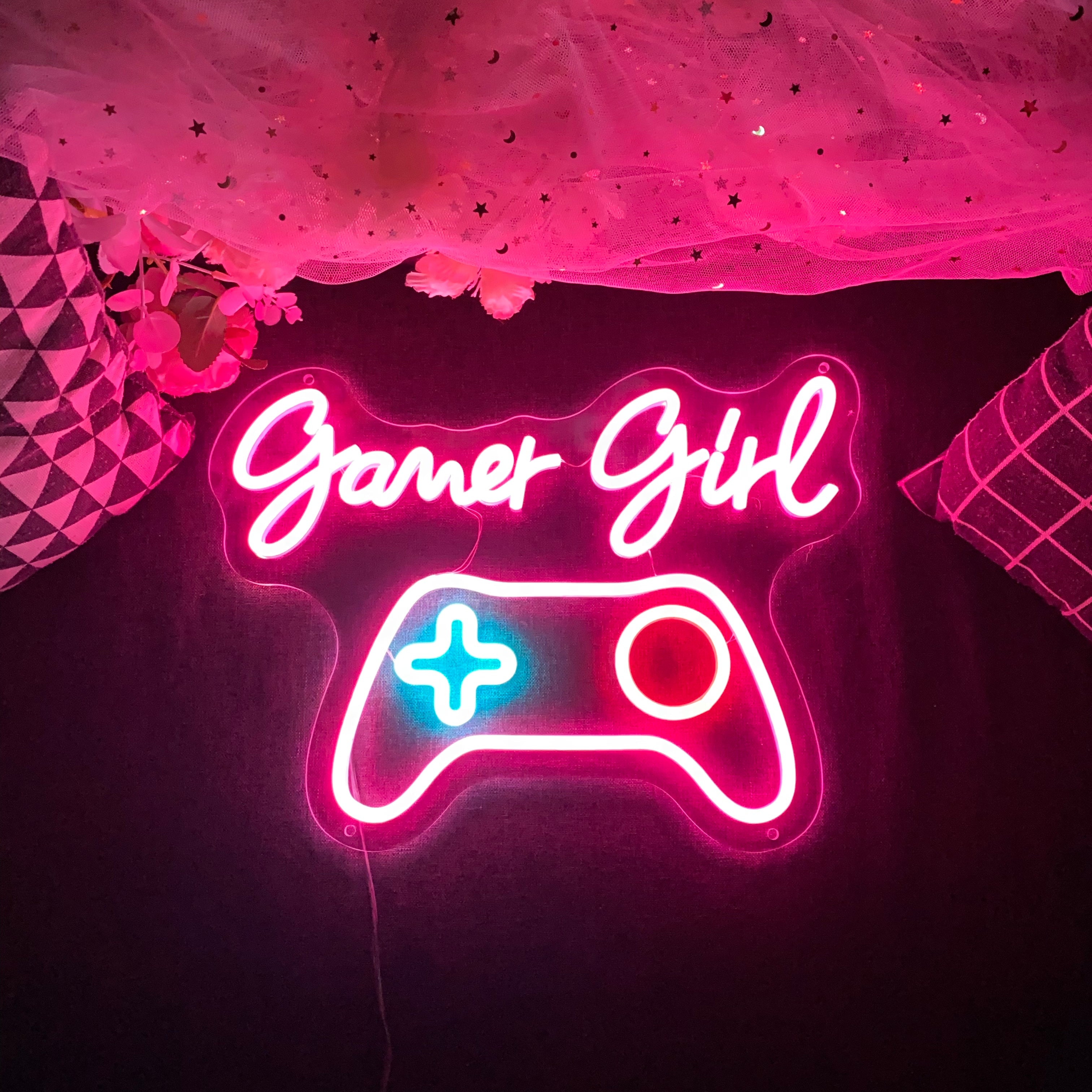Gamer Girl Gameroom Decoration