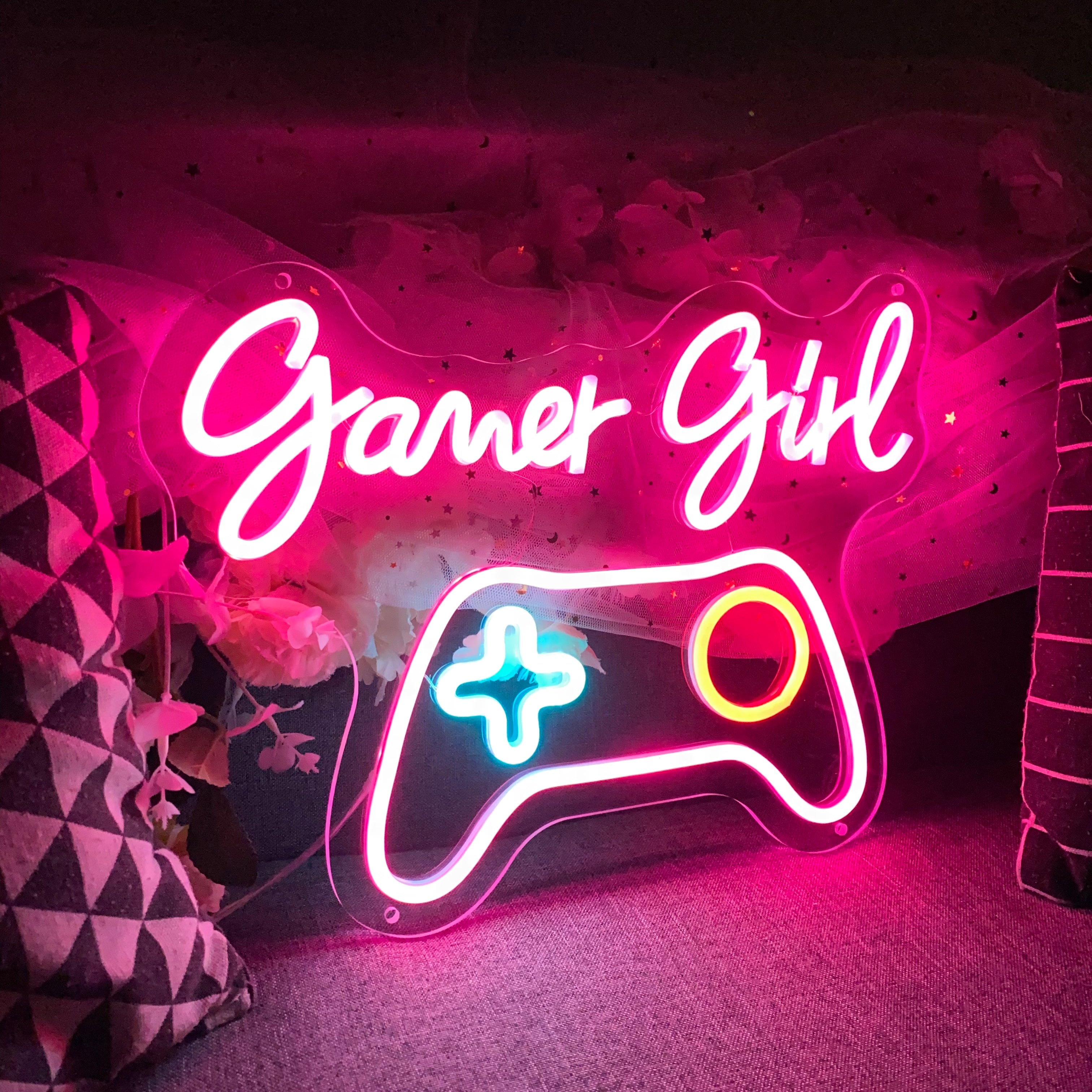 Gamer Girl Gameroom Decoration