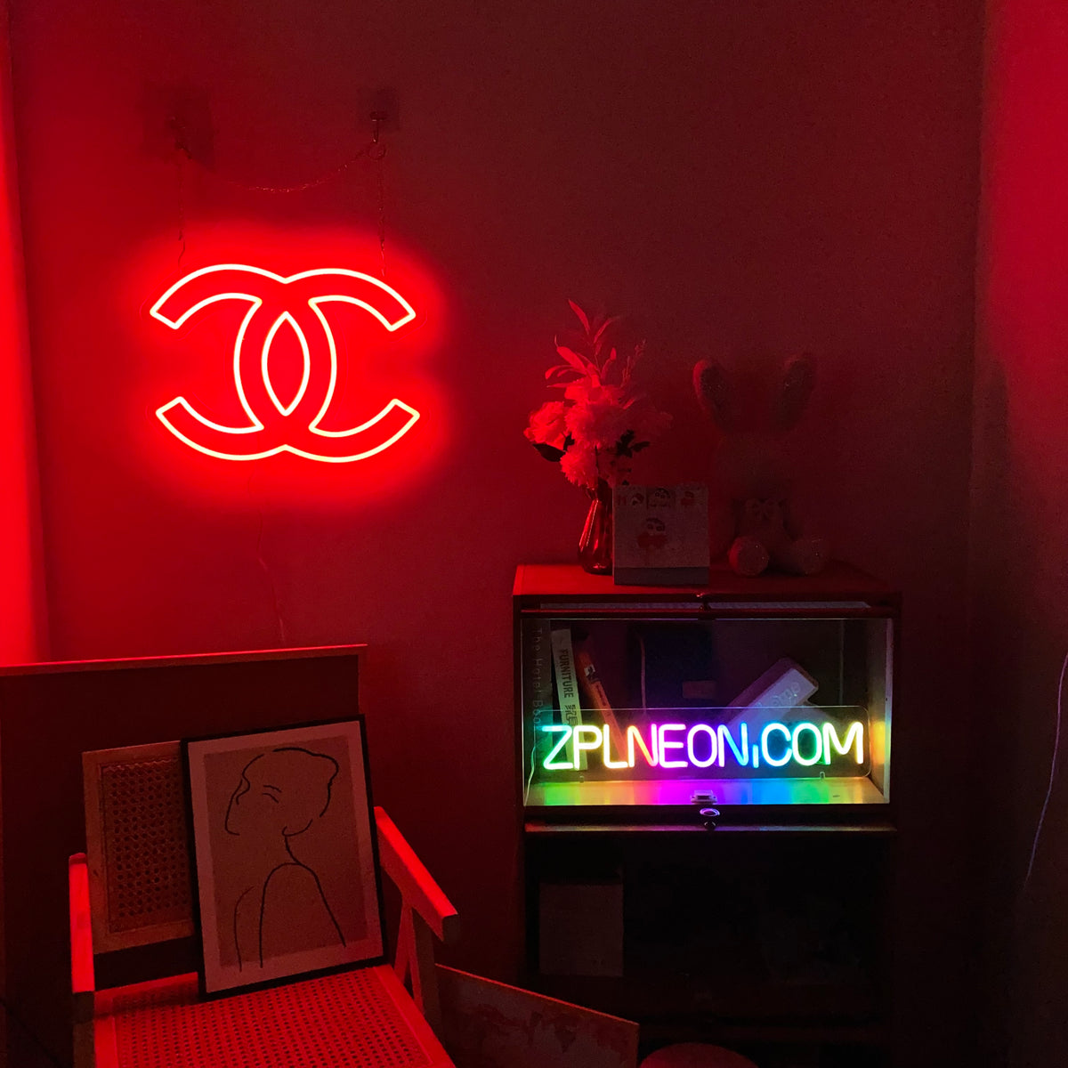 ZPL & Sign Custom Neon Signs Light, LED Neon Sign, 100 Handmade