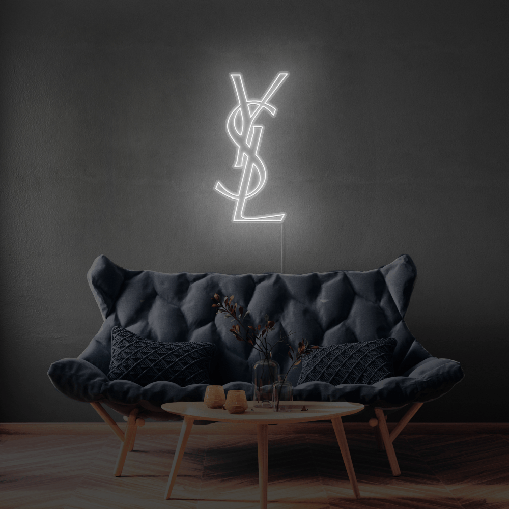 YSL (Yves Saint Laurent) Logo Neon Sign