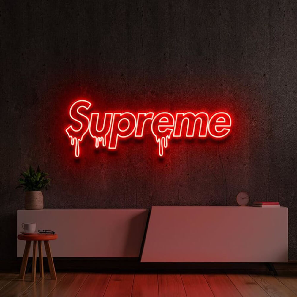 Dripping SUPREME Neon Sign2