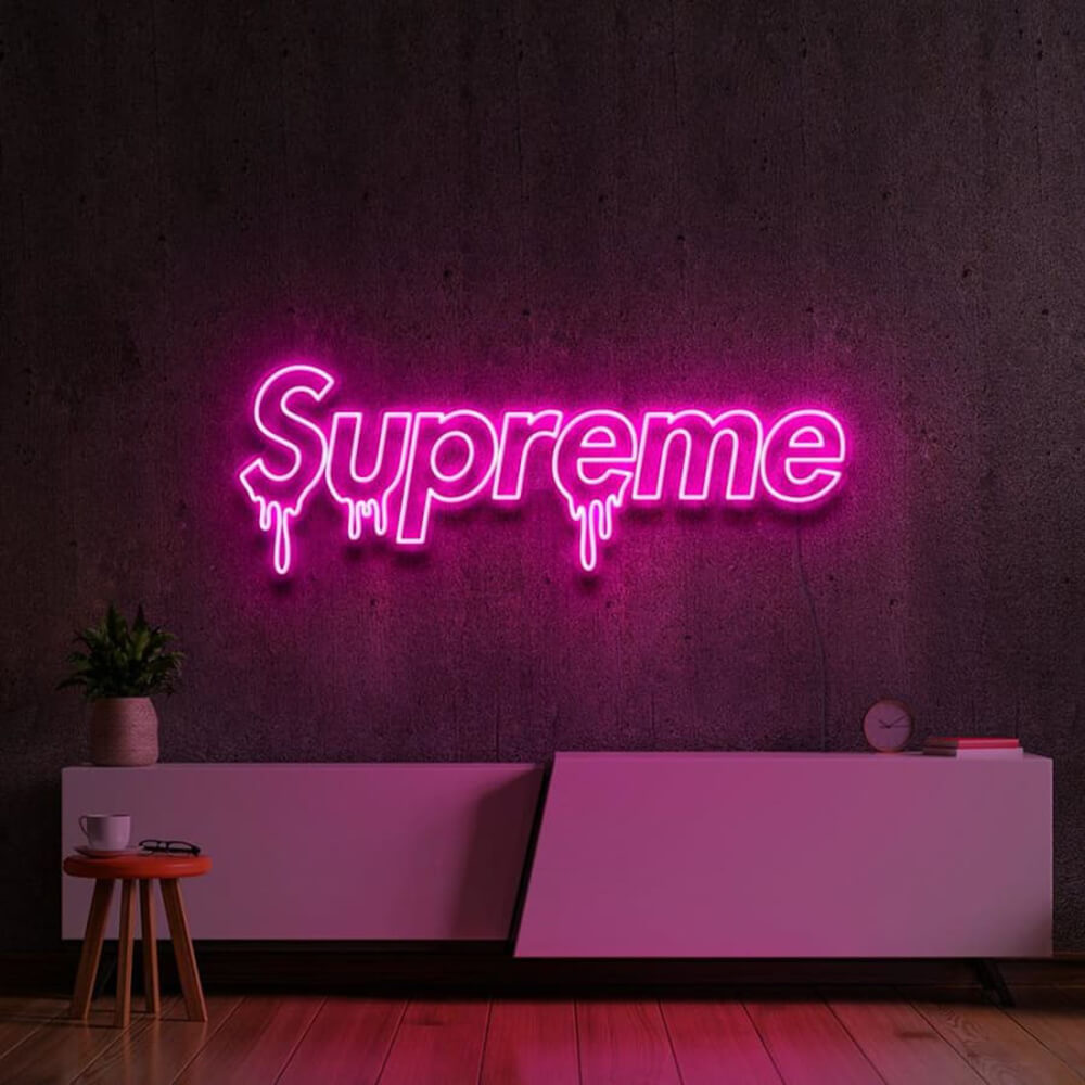 Dripping SUPREME Neon Sign3
