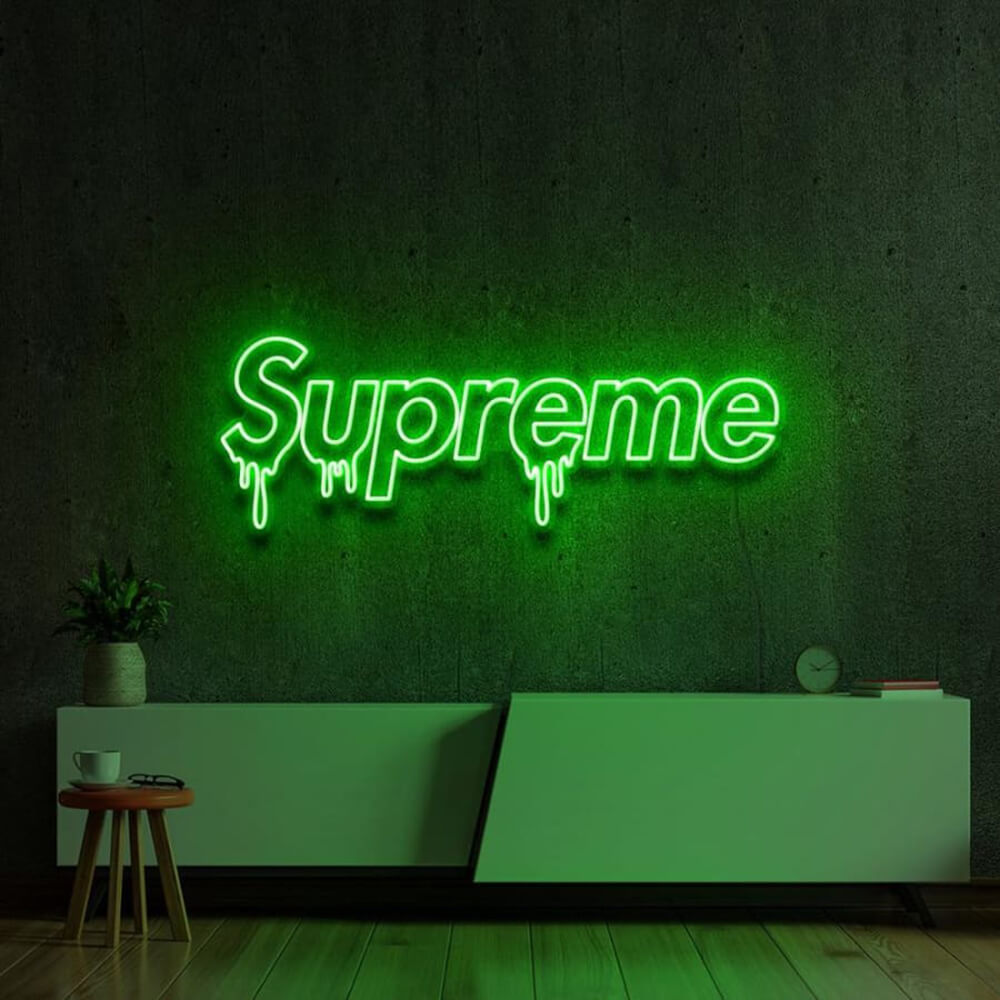 Dripping SUPREME Neon Sign6