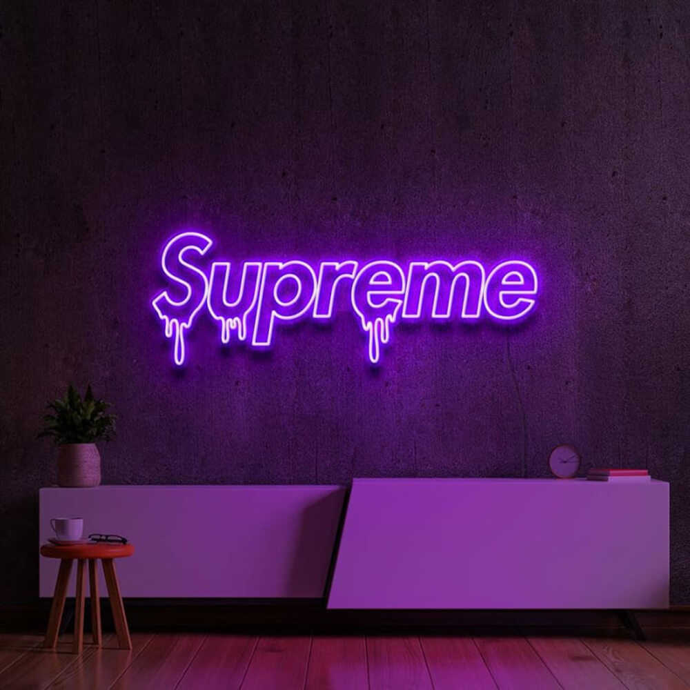 Dripping SUPREME Neon Sign7