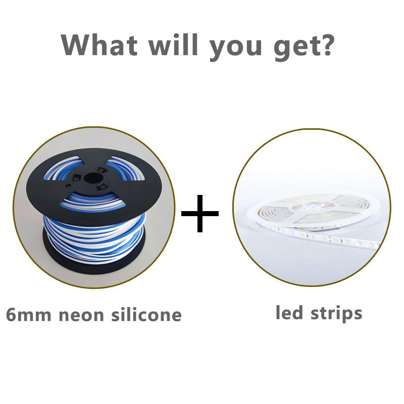 LED STRIP For Neon Light And Separate Silicone Neon Flex Rubber Cover