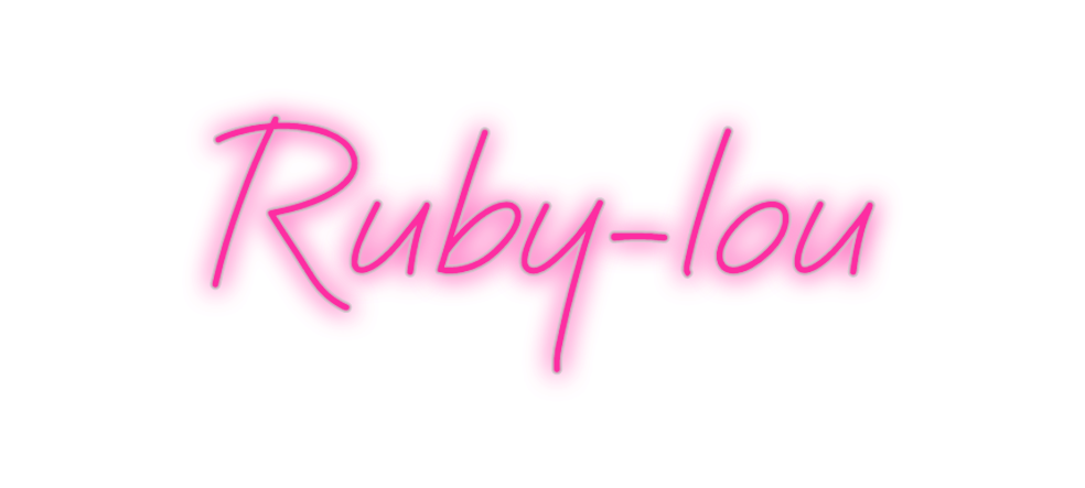 Custom Neon: Ruby-lou