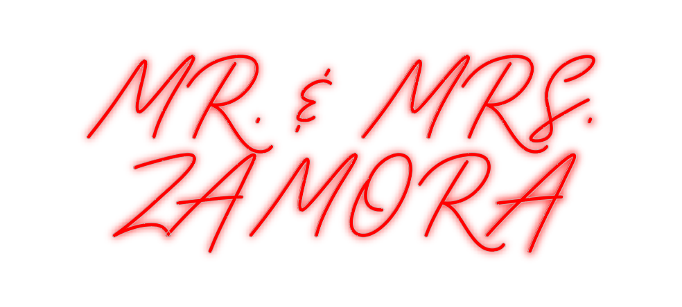 Custom Neon: MR. & MRS. 
 ...