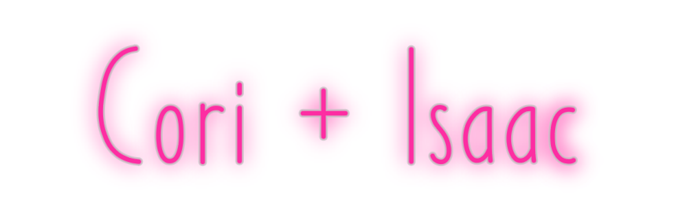 Custom Neon: Cori + Isaac