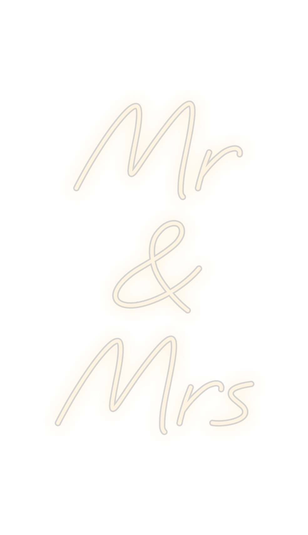 Custom Neon: Mr 
&
Mrs