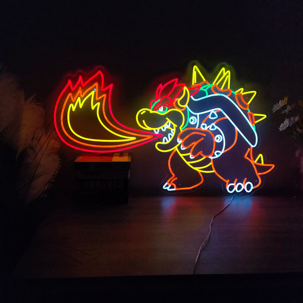 King Koopa Game Neon Sign