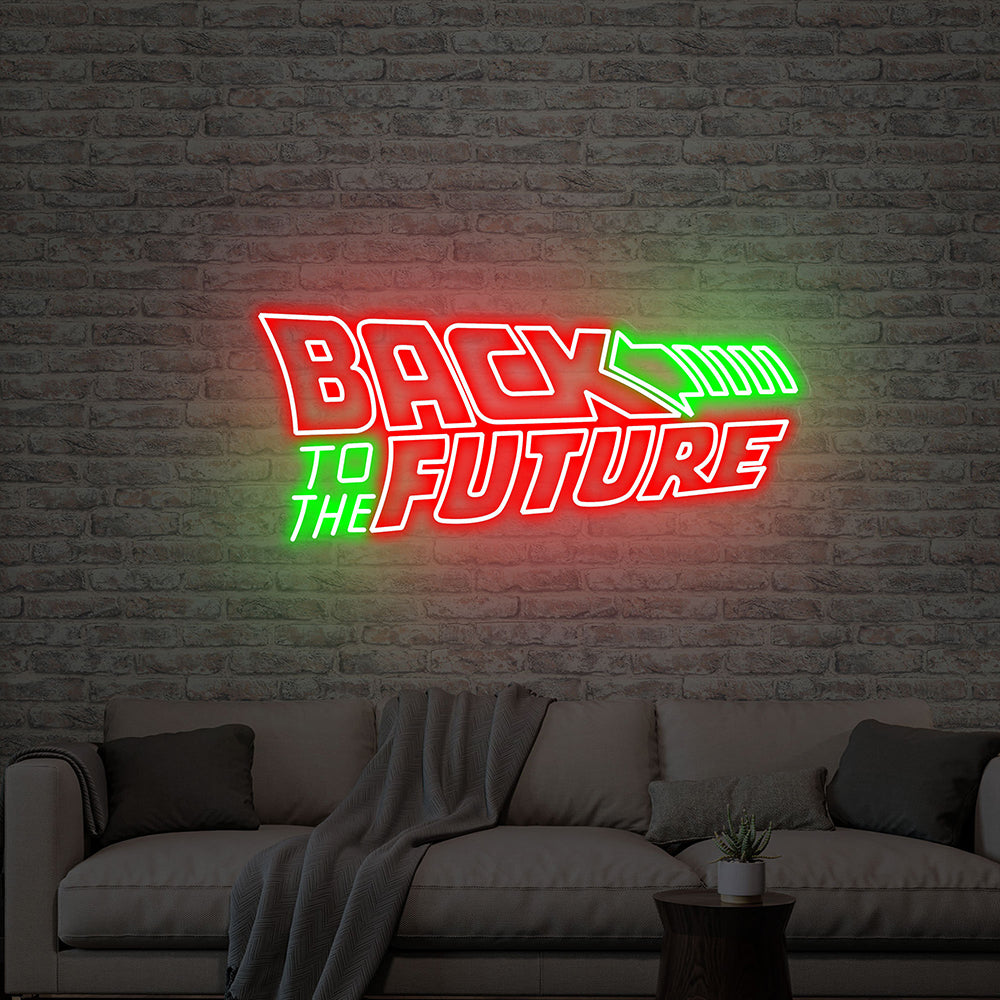 Back To The Future Movie Neon Sign