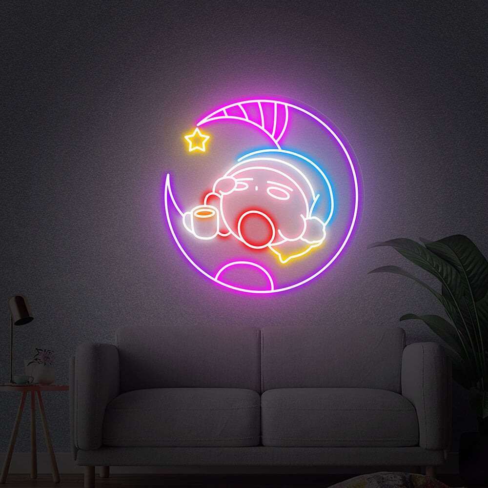 Kirby Game Neon Sign