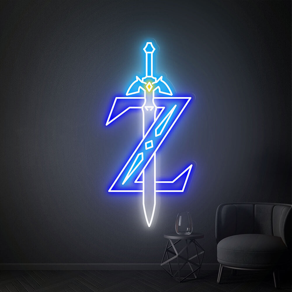 Zelda Master Sword Game Neon Sign