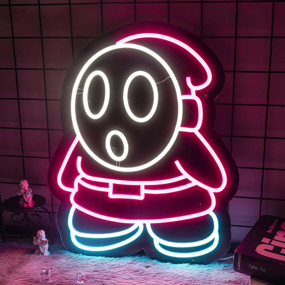 Shy Guy Game Neon Sign