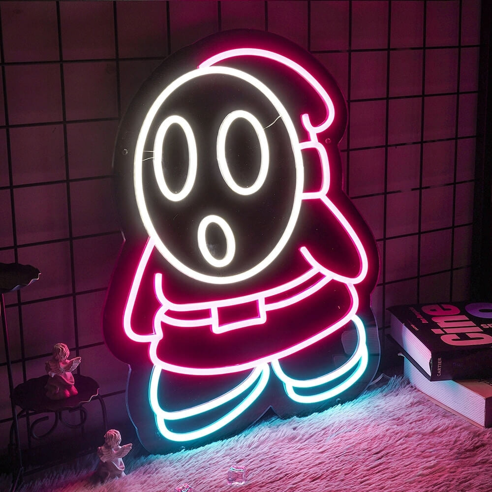 Shy Guy Game Neon Sign