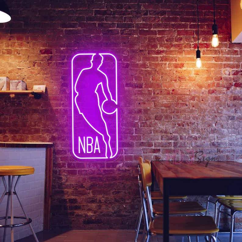 NBA Logo Neon Sign-7