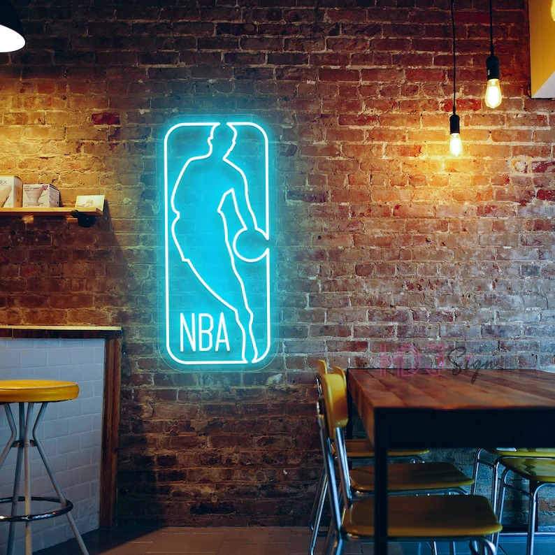 NBA Logo Neon Sign-5