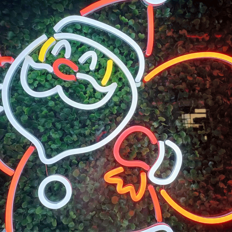 Father Christmas LED Neon Sign Light