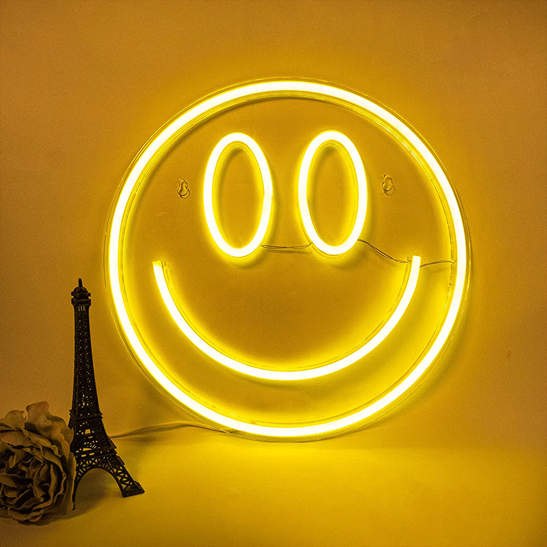 Smile Face Neon Sign