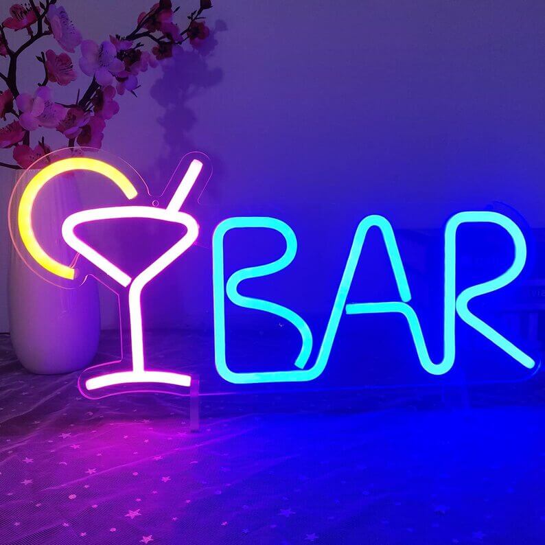 Cocktail Bar LED Neon Light Decor