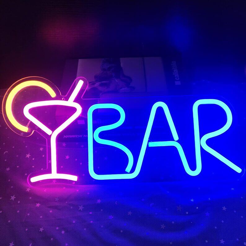 Cocktail Bar LED Neon Light Decor