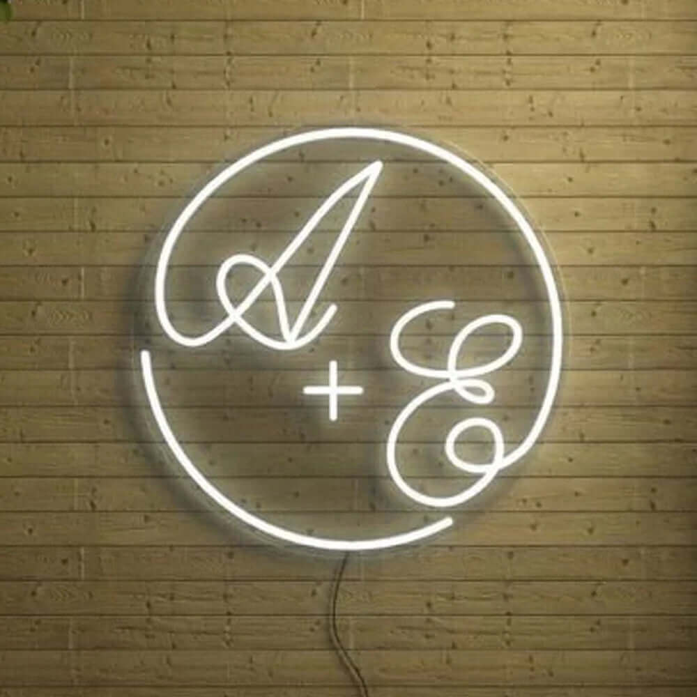Led Initials Custom LED Neon Initials Sign – ZPLSign