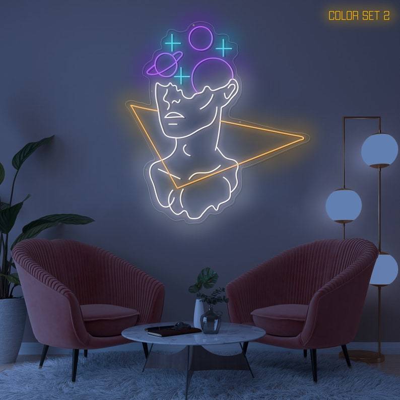 Space Man Neon Sign