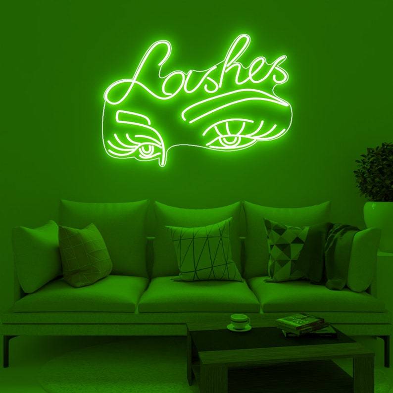 Lashes LED Neon Sign