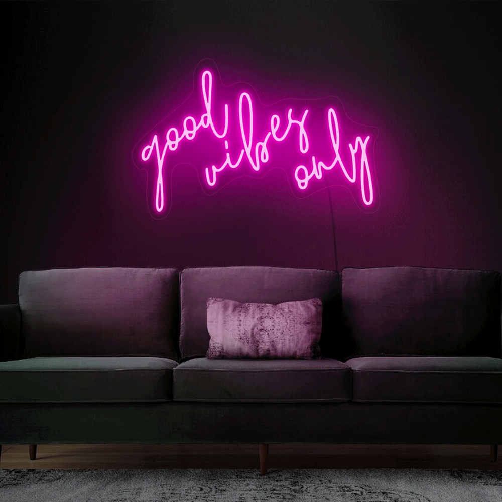 Good Vibes Only Neon Sign Bar Lights