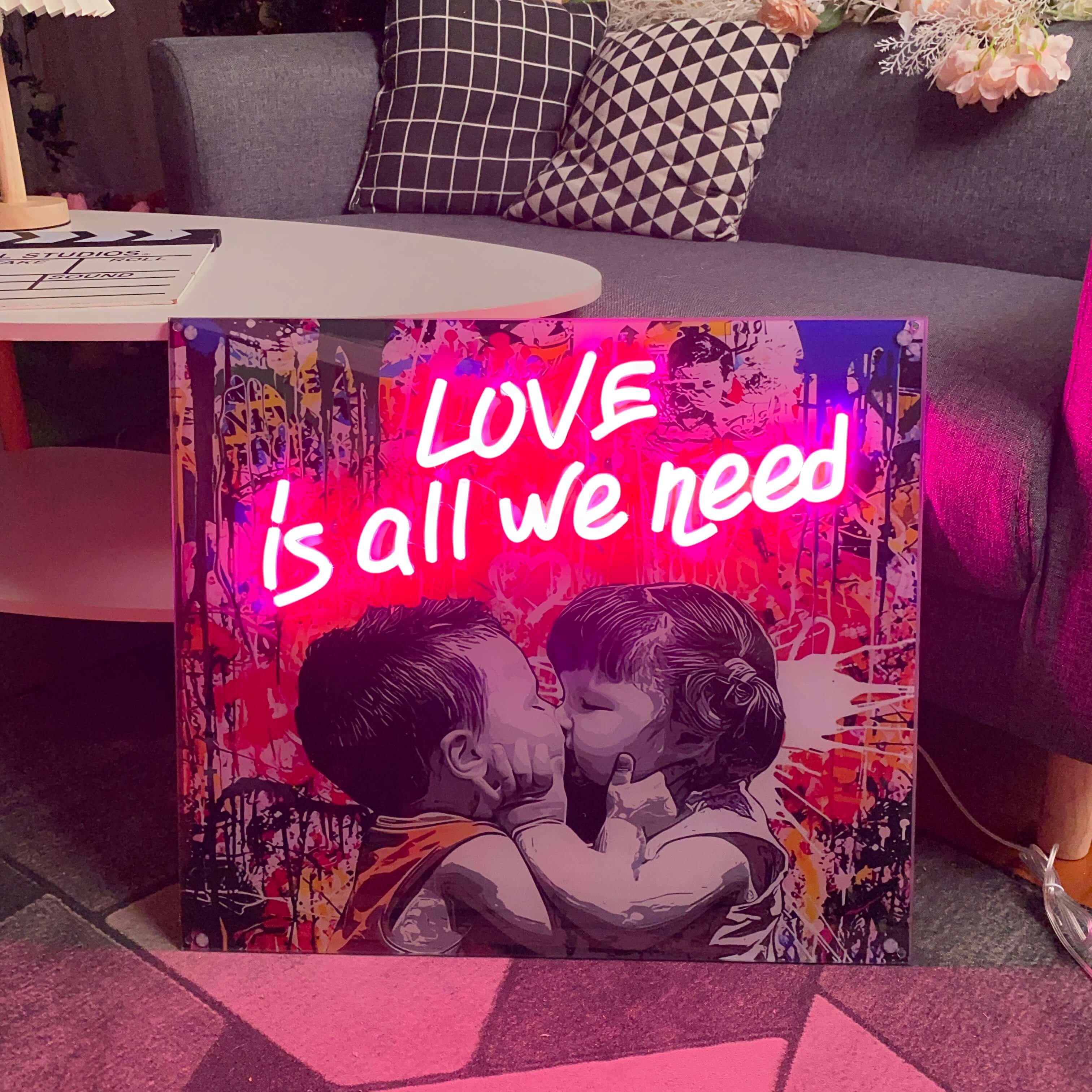 love is all we need Neon Sign