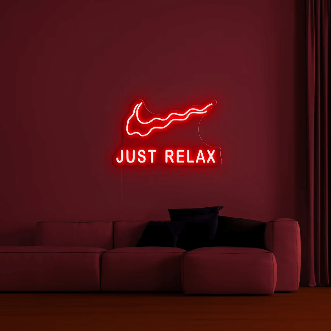Nike Just Relax Neon Sign-3