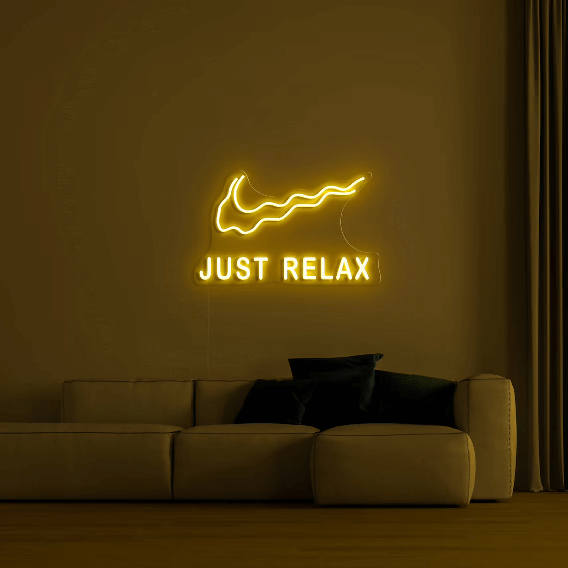 Nike Just Relax Neon Sign-4