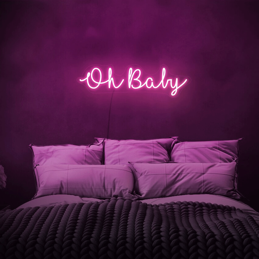 Oh Baby Neon Sign For Party