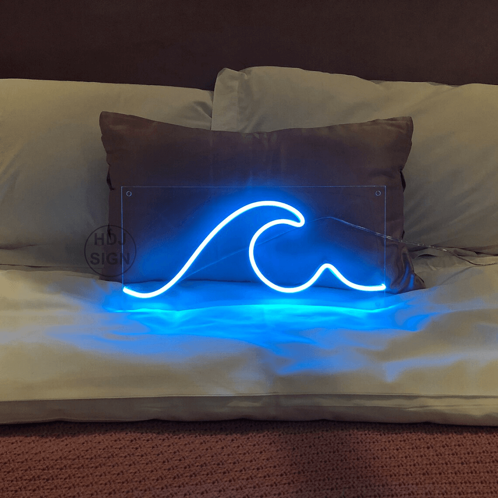 wave neon sign-home decor