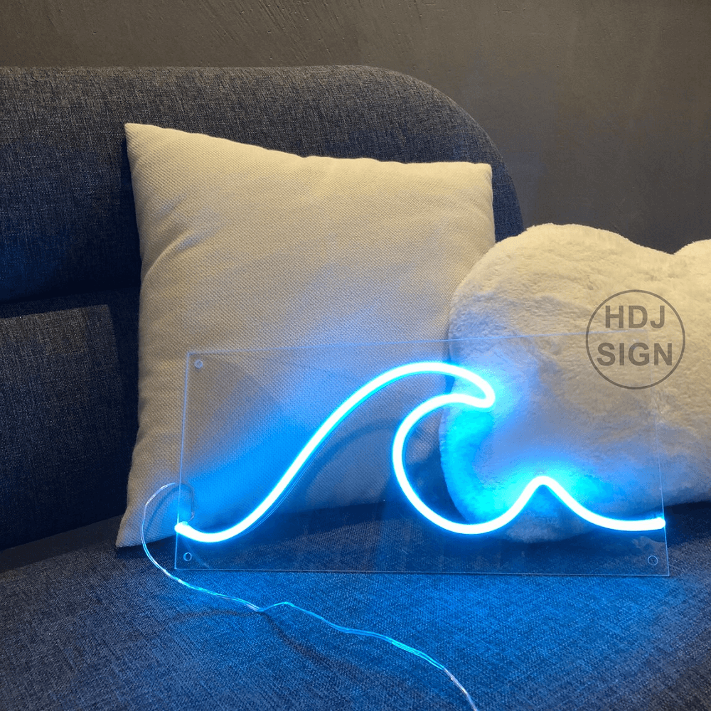 wave neon sign-led sign
