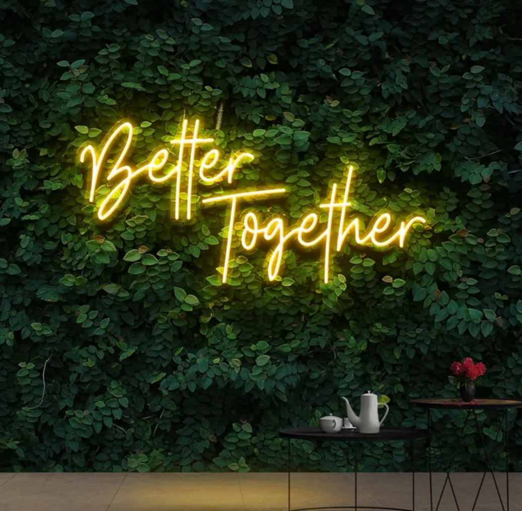 Better Together Neon Wedding Signs