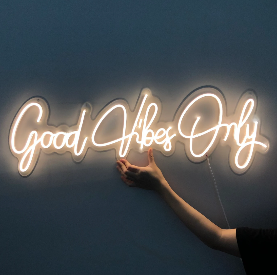 Good Vibes Only Neon Sign Lights