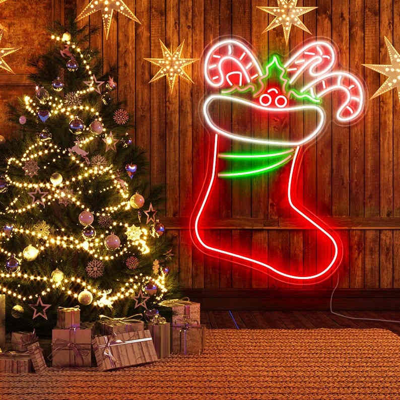 Christmas Sock Neon Sign