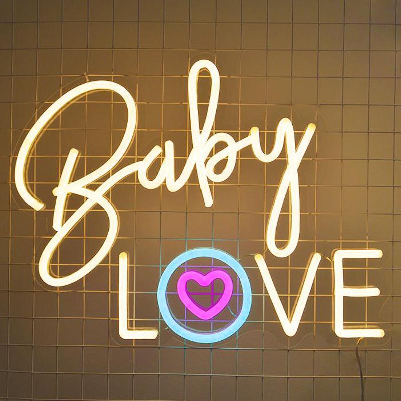 Baby Love LED Neon Sign Light
