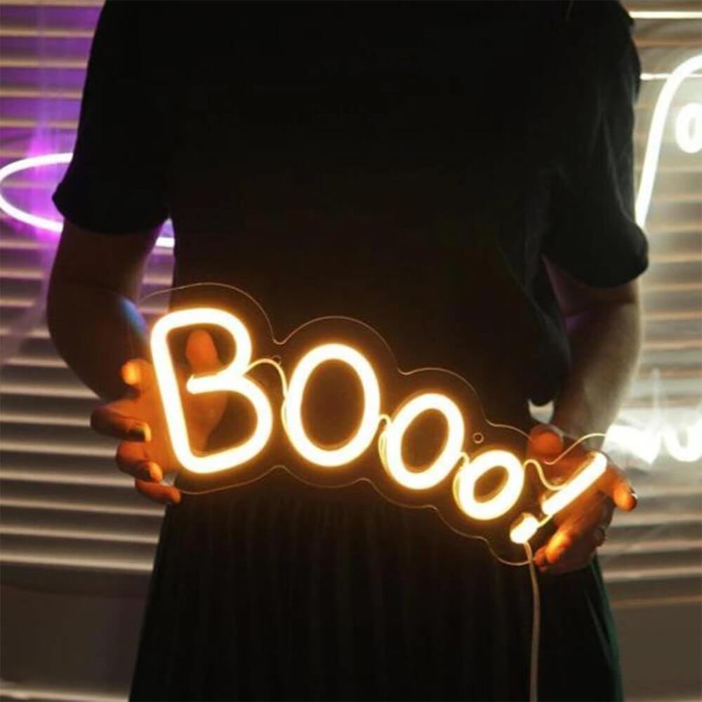 Boo LED Neon Sign