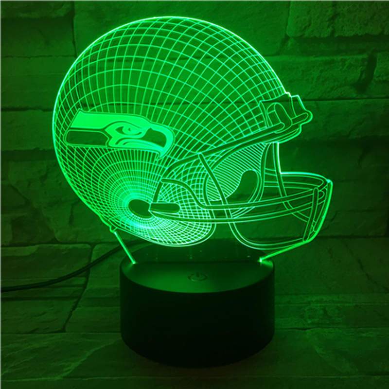 Seattle Seahawks helmet USB LED Sign