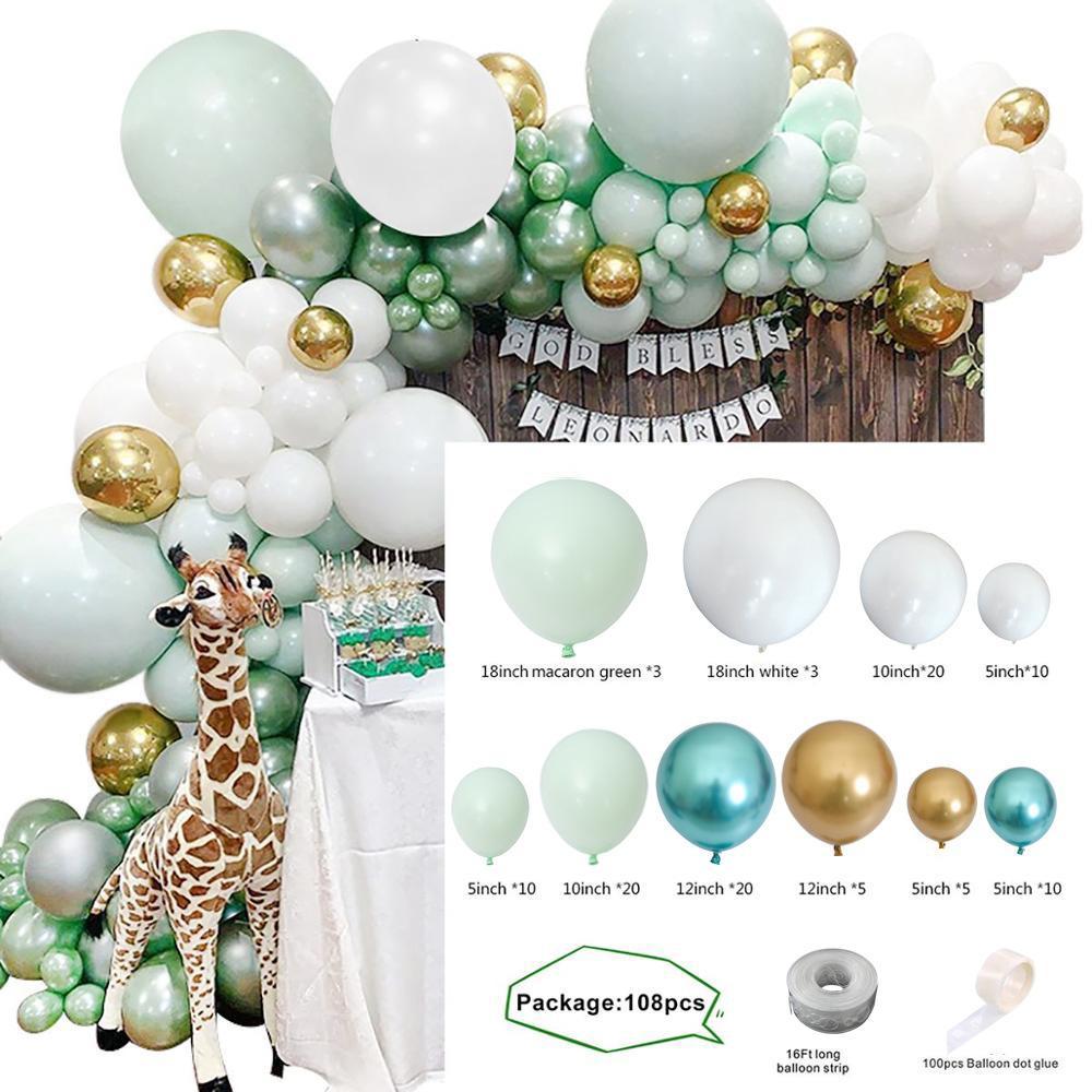 Light Green Balloon Garland Arch Kit