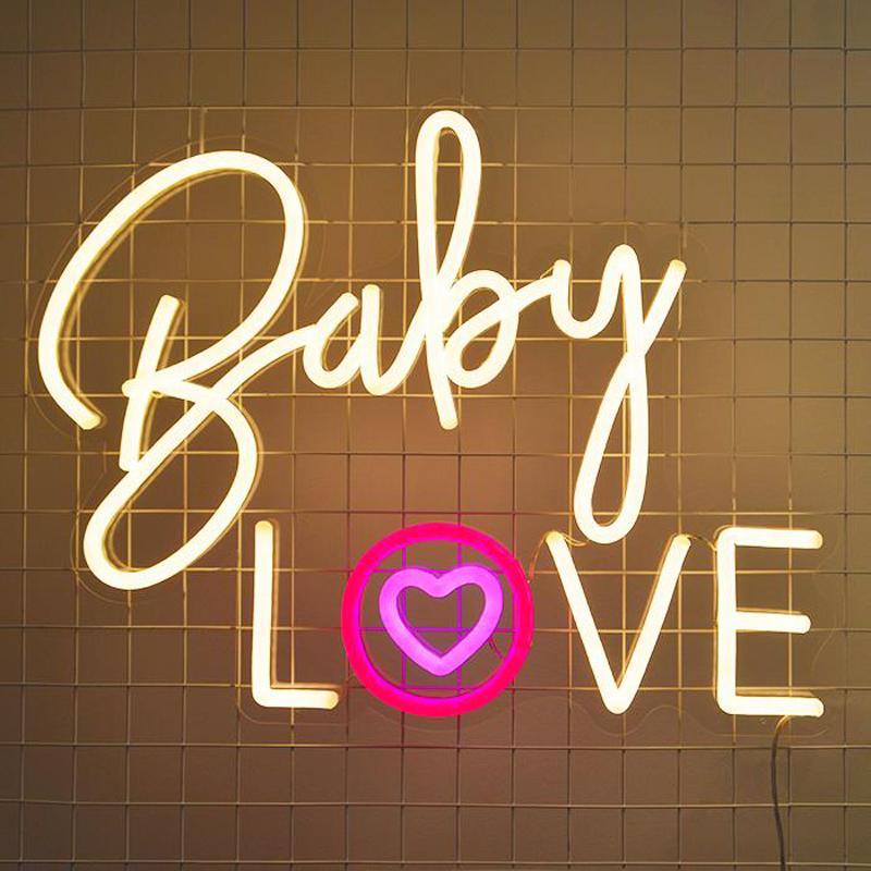 Baby Love LED Neon Sign Light
