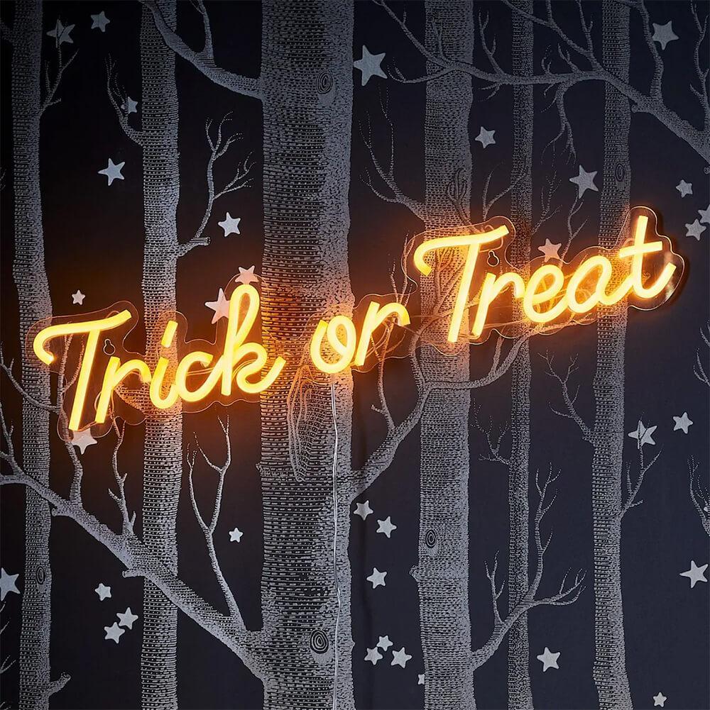 Trick Or Treat Neon Sign Light